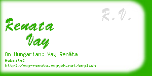 renata vay business card